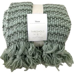 Threshold Studio McGee Sage Green Knit Throw